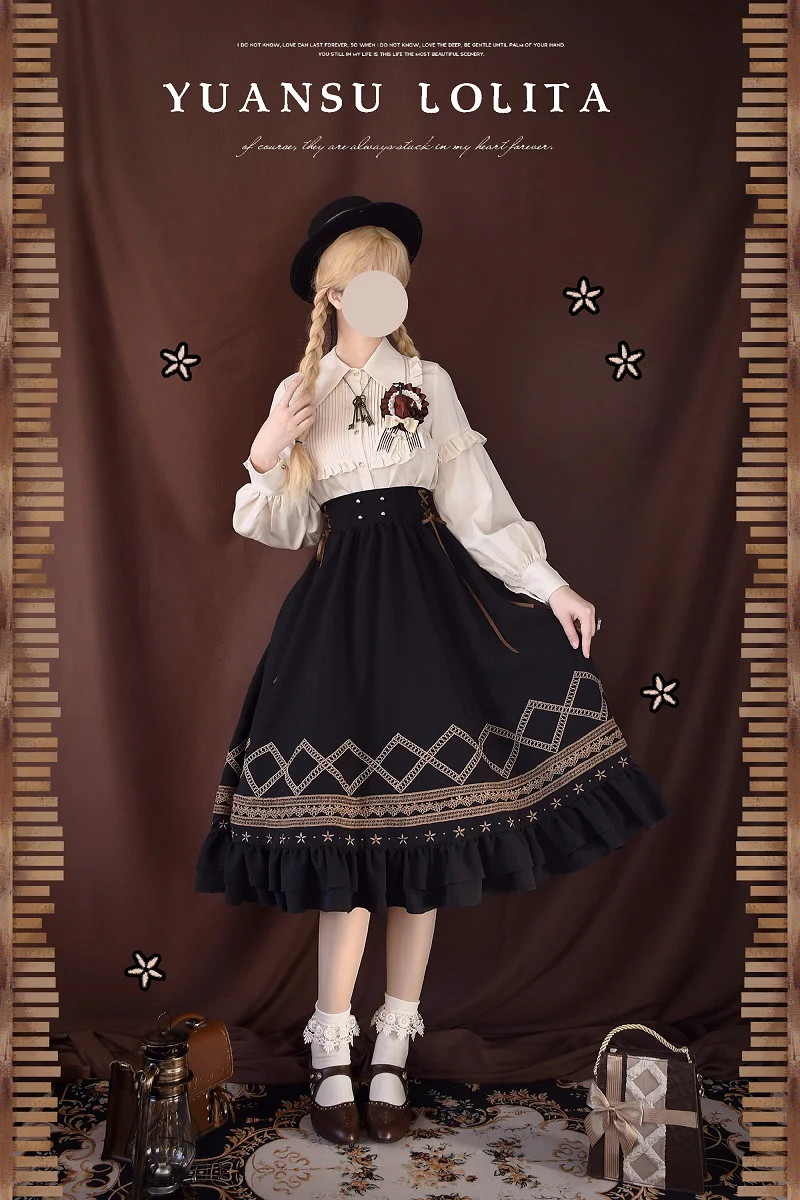 Yuan Su - Elegant  Solid Color Lolita SK - Image 22