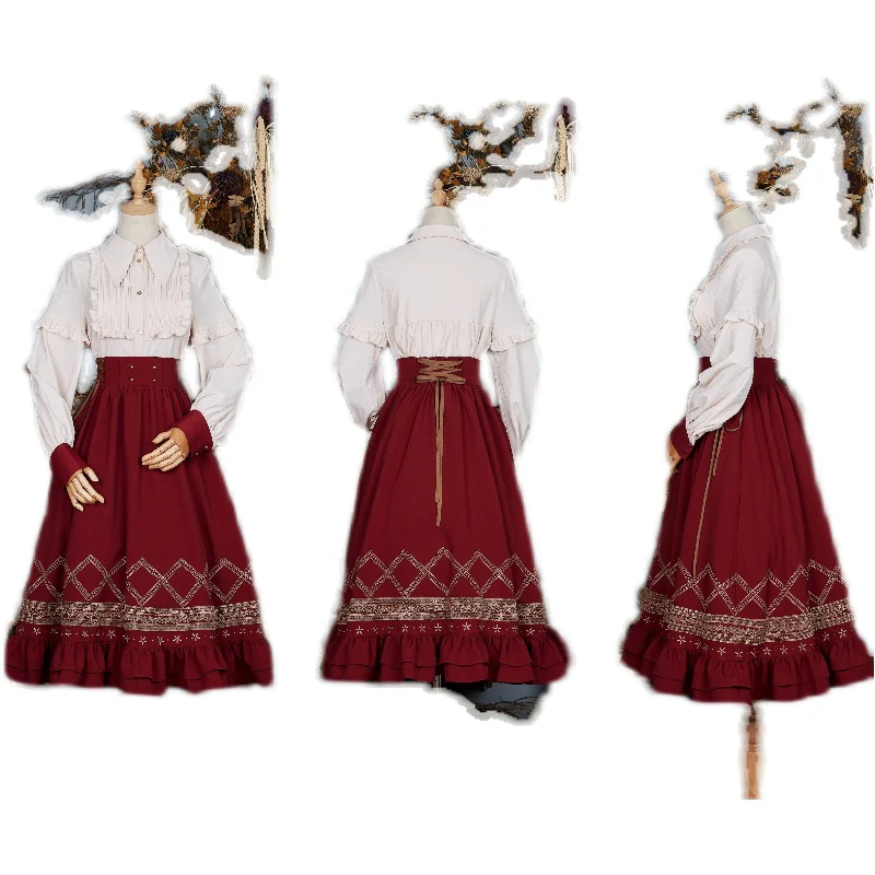 Yuan Su - Elegant  Solid Color Lolita SK - Image 5