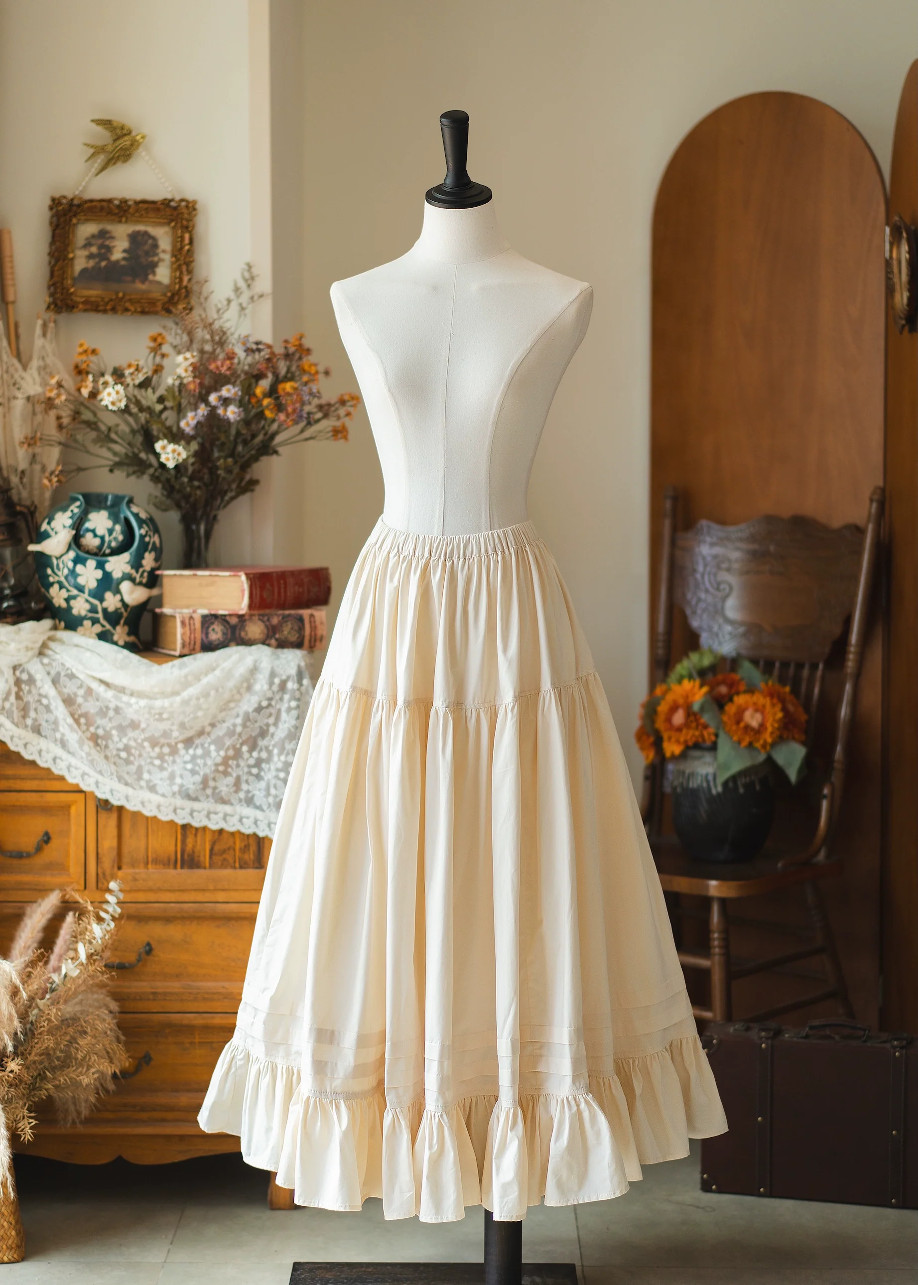 Forest Pastoral - Elegant Lolita Square Neck Long OP - Image 28