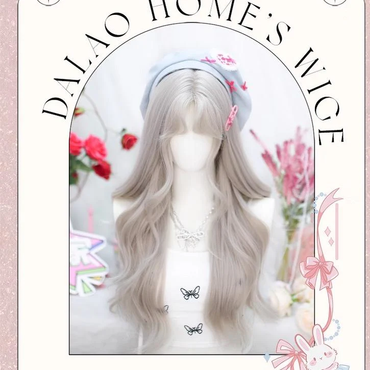 Dalao Home - Moon Sinking - Elegant Lolita Wigs Long Curly Griege Wigs - Image 9