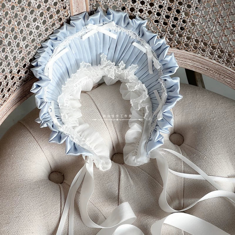 Elegent Lolita Bonnet Black Ribbon BNT - Image 8