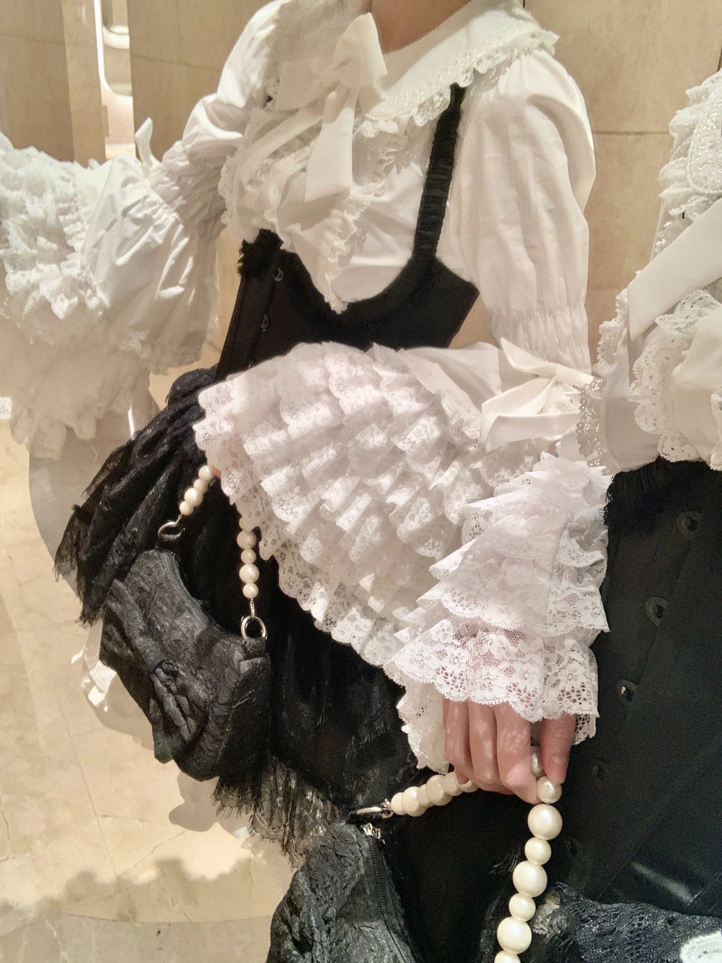 Mengfuzi - Cannelés - Elegant Lolita Cotton Blouse, Hime Sleeve - Image 12