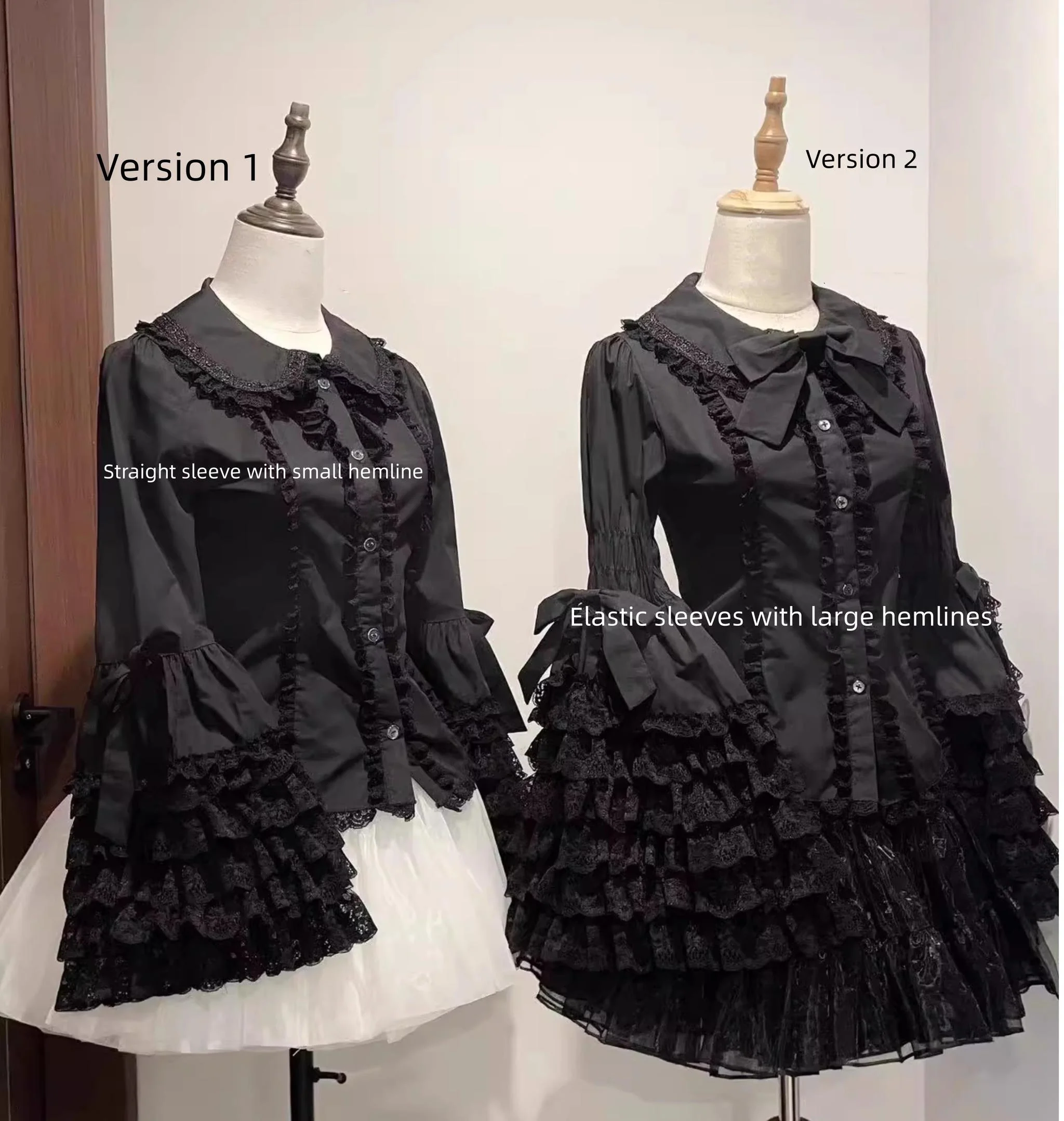 Mengfuzi - Cannelés - Elegant Lolita Cotton Blouse, Hime Sleeve - Image 14