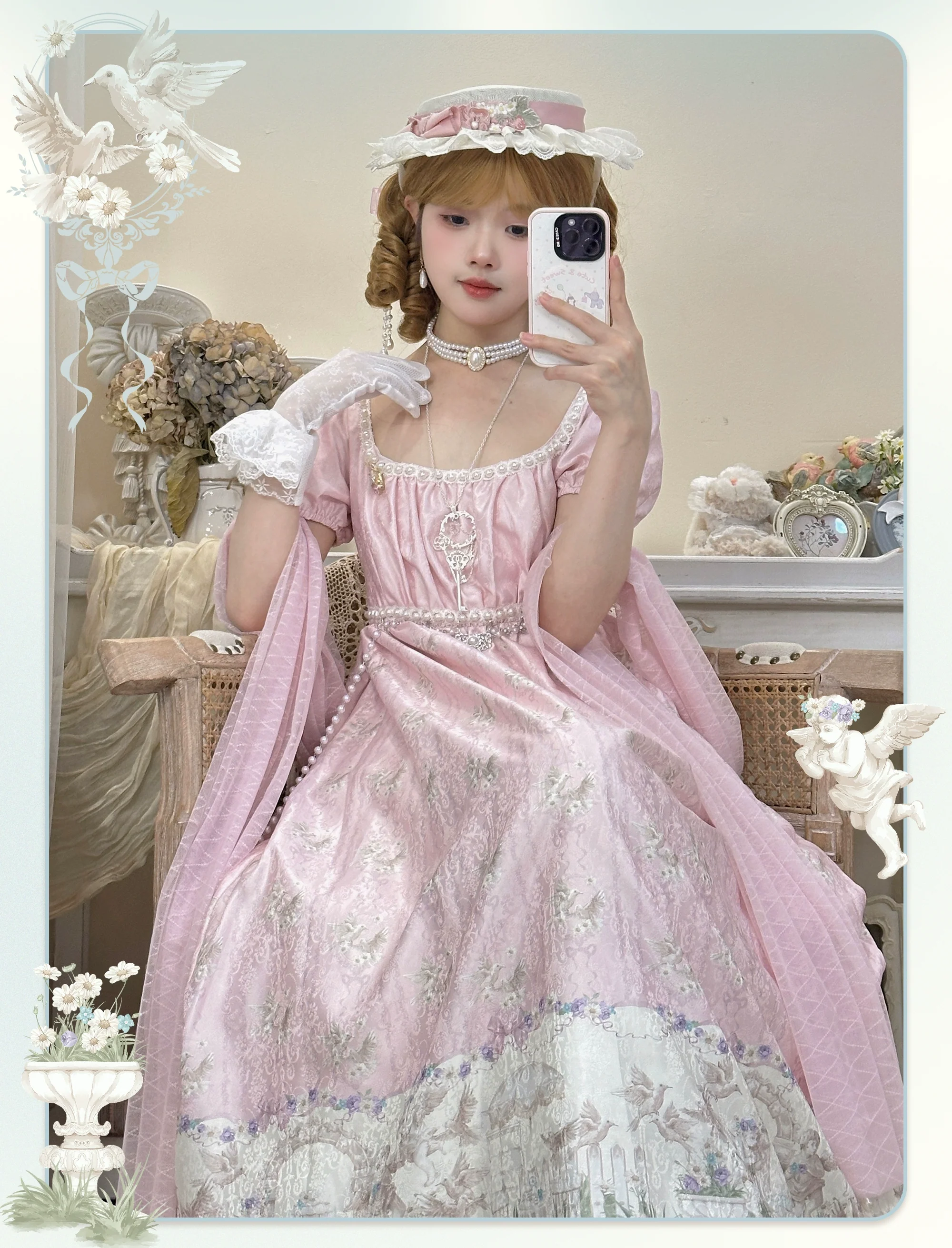 MeowMeow - Nayi Spring - Empire Waist Elegant Lolita OP Dress - Image 14