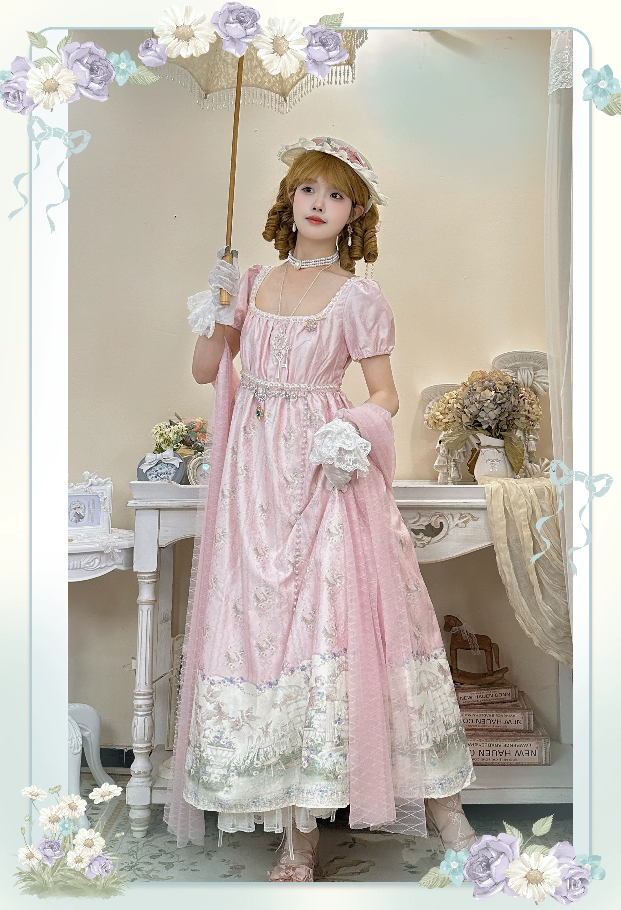 MeowMeow - Nayi Spring - Empire Waist Elegant Lolita OP Dress - Image 2