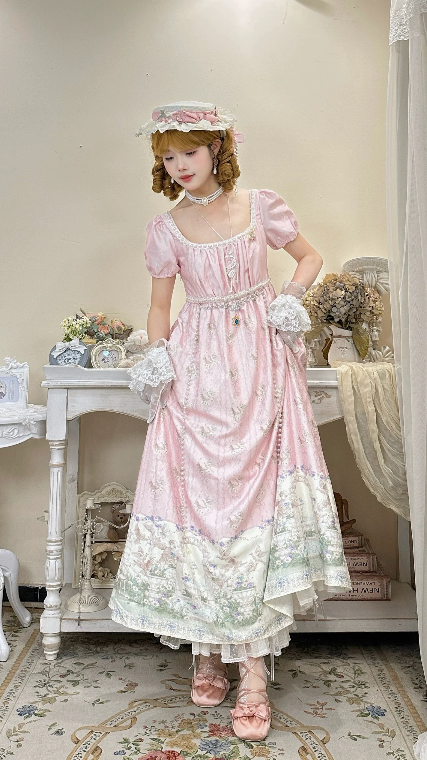 MeowMeow - Nayi Spring - Empire Waist Elegant Lolita OP Dress - Image 3