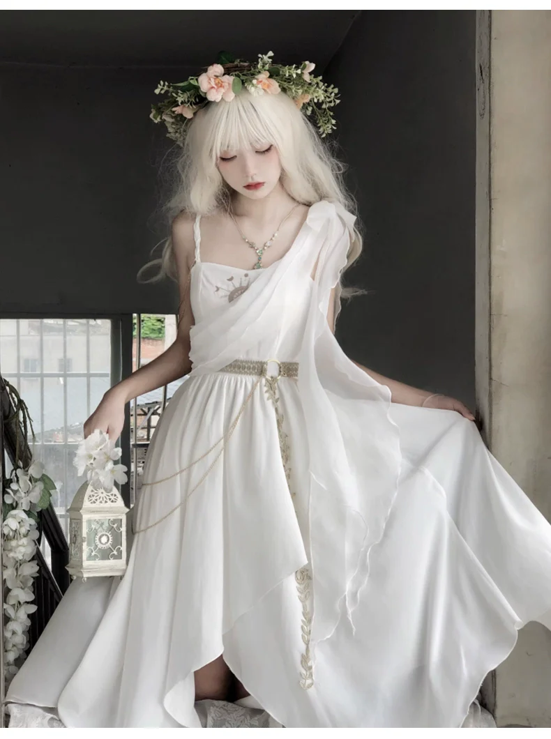 Eternal Island of Girls - Lolita Tethys Tears Greek JSK Dress - Image 10