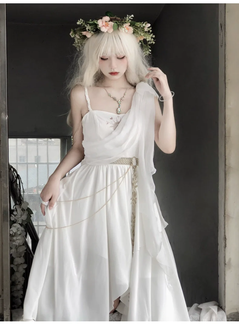 Eternal Island of Girls - Lolita Tethys Tears Greek JSK Dress - Image 11