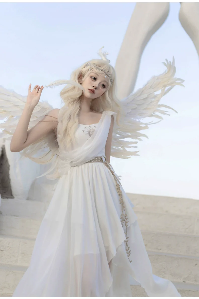 Eternal Island of Girls - Lolita Tethys Tears Greek JSK Dress - Image 20
