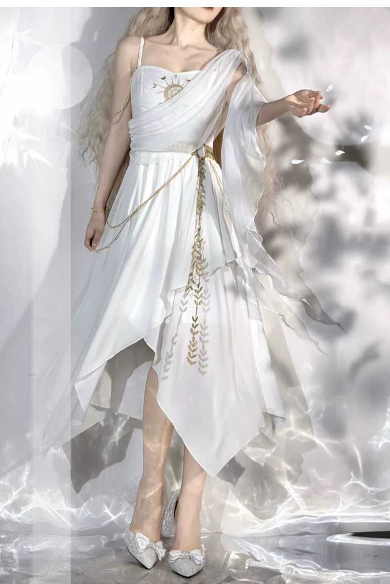 Eternal Island of Girls - Lolita Tethys Tears Greek JSK Dress - Image 23