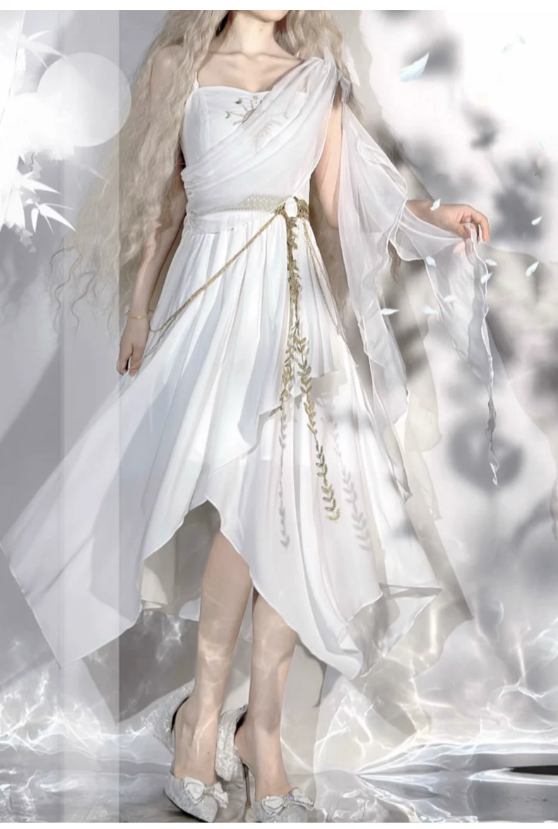 Eternal Island of Girls - Lolita Tethys Tears Greek JSK Dress - Image 24