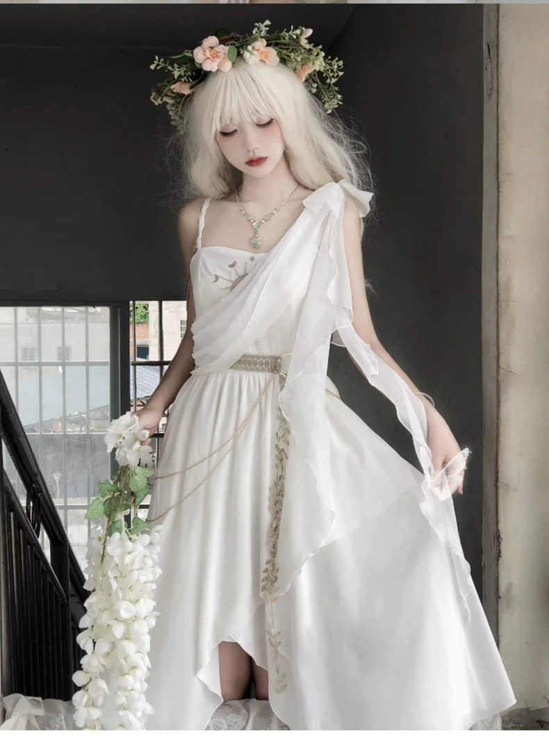 Eternal Island of Girls - Lolita Tethys Tears Greek JSK Dress - Image 8
