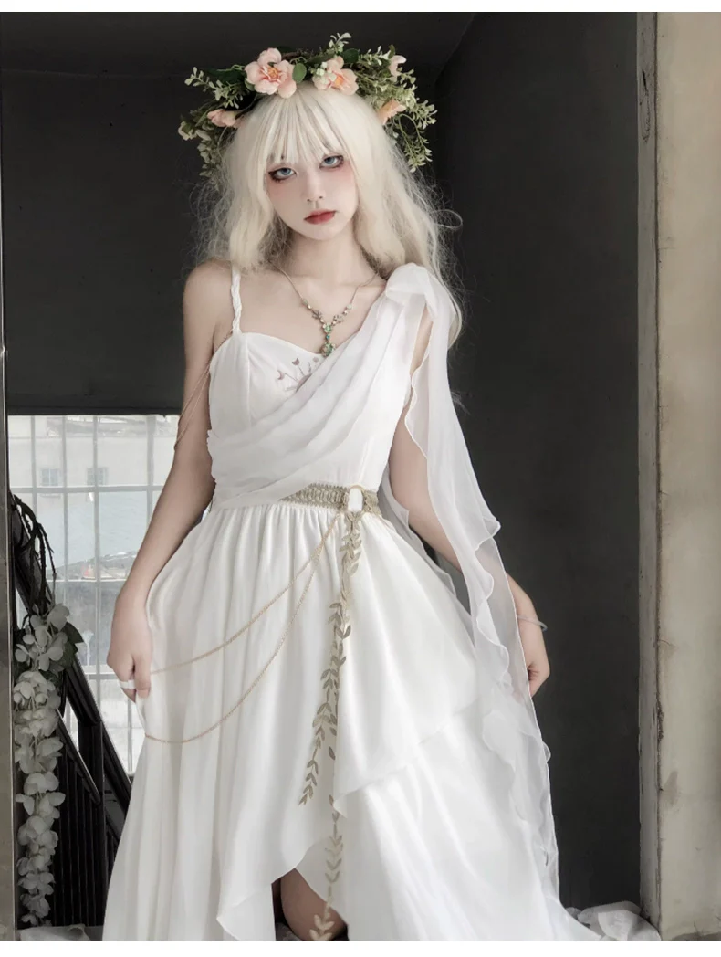 Eternal Island of Girls - Lolita Tethys Tears Greek JSK Dress - Image 9