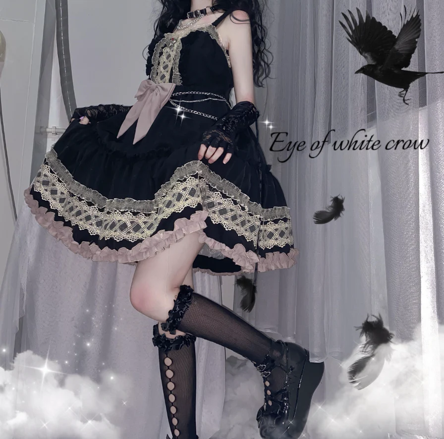 Eye of White Crow - Dairy Lolita Dress Hot Girl JSK - Image 16