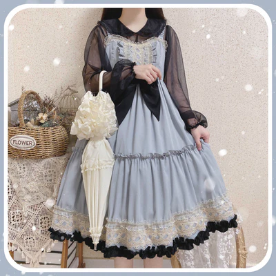 Eye of White Crow - Dairy Lolita Dress Hot Girl JSK - Image 20