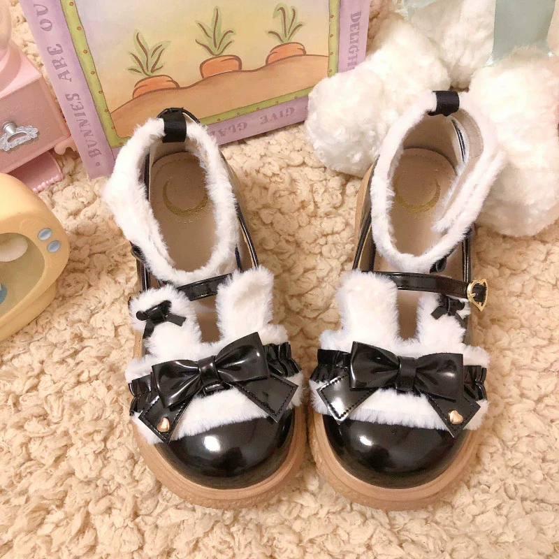 Fairy Godmother - Winter Girly Lolita Shoes Lolita Ankle Strap Shoes - Image 16
