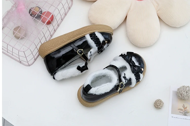 Fairy Godmother - Winter Girly Lolita Shoes Lolita Ankle Strap Shoes - Image 21