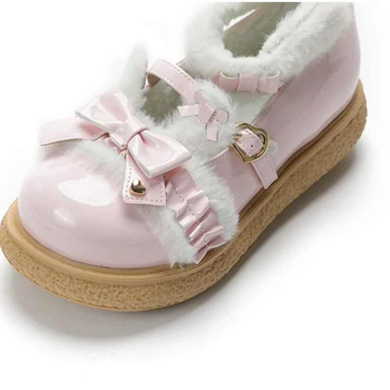 Fairy Godmother - Winter Girly Lolita Shoes Lolita Ankle Strap Shoes - Image 29