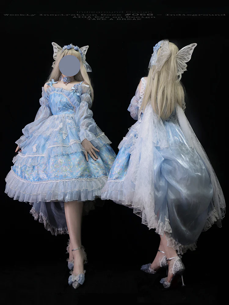 Fairy Tales - Embroidered Gothic Bridal Hairclip Hanfu Lolita Headwear - Image 12