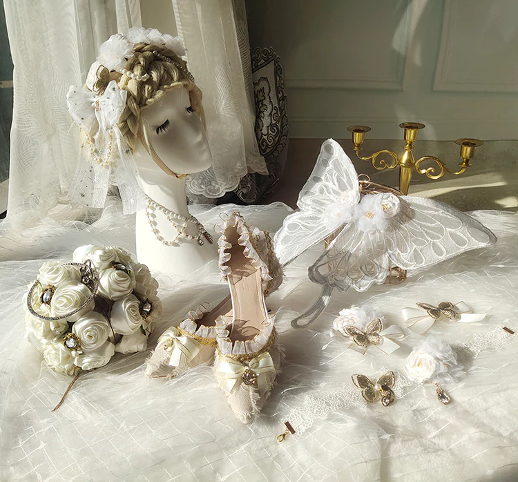 Fairy Tales - Embroidered Gothic Bridal Hairclip Hanfu Lolita Headwear - Image 20