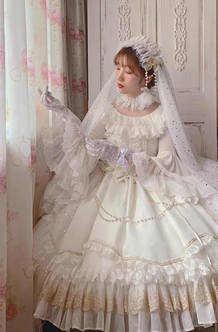 Fairy Tales - Fate Quartet Bridal Lolita Gothic Accessories Blouse - Image 54