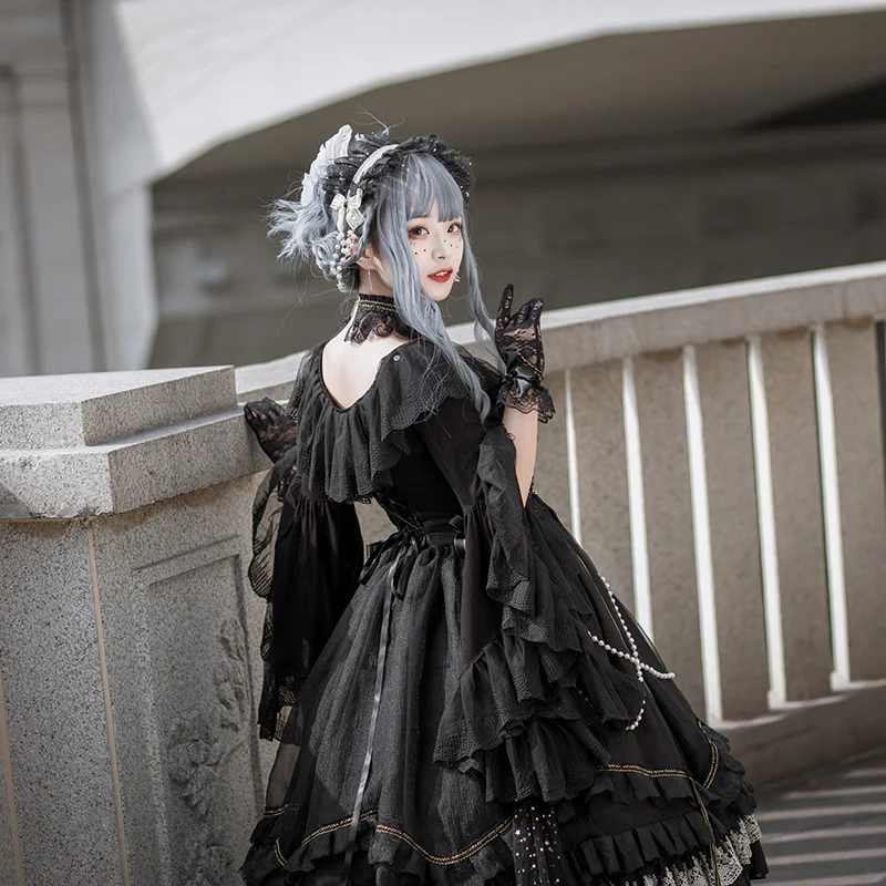 Fairy Tales - Fate Quartet Bridal Lolita Gothic Accessories Blouse - Image 66