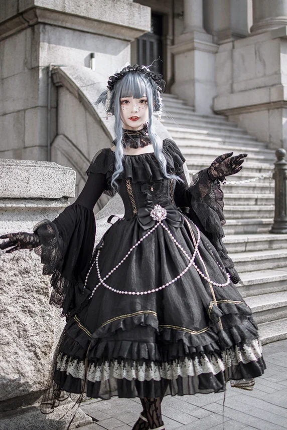 Fairy Tales - Fate Quartet Bridal Lolita Gothic Accessories Blouse - Image 9