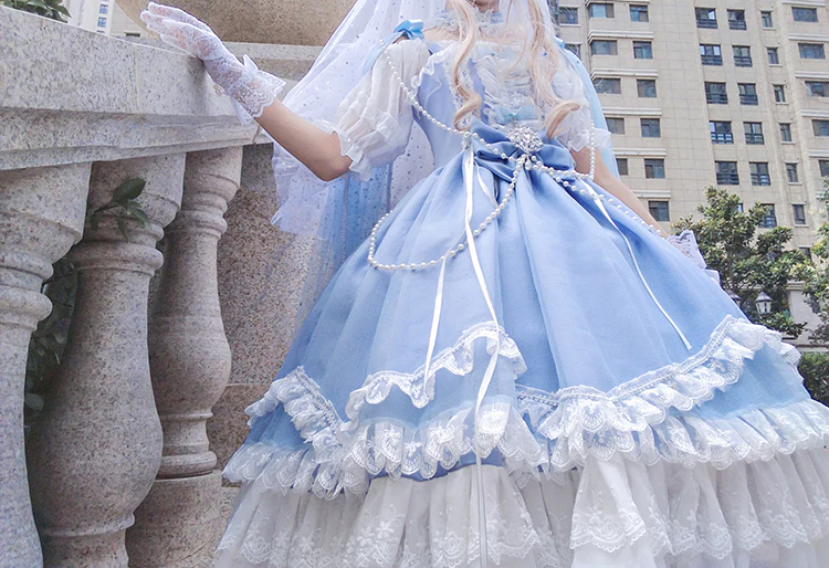 Fairy Tales - Fate Quartet Bridal Lolita Gothic JSK Dress - Image 11