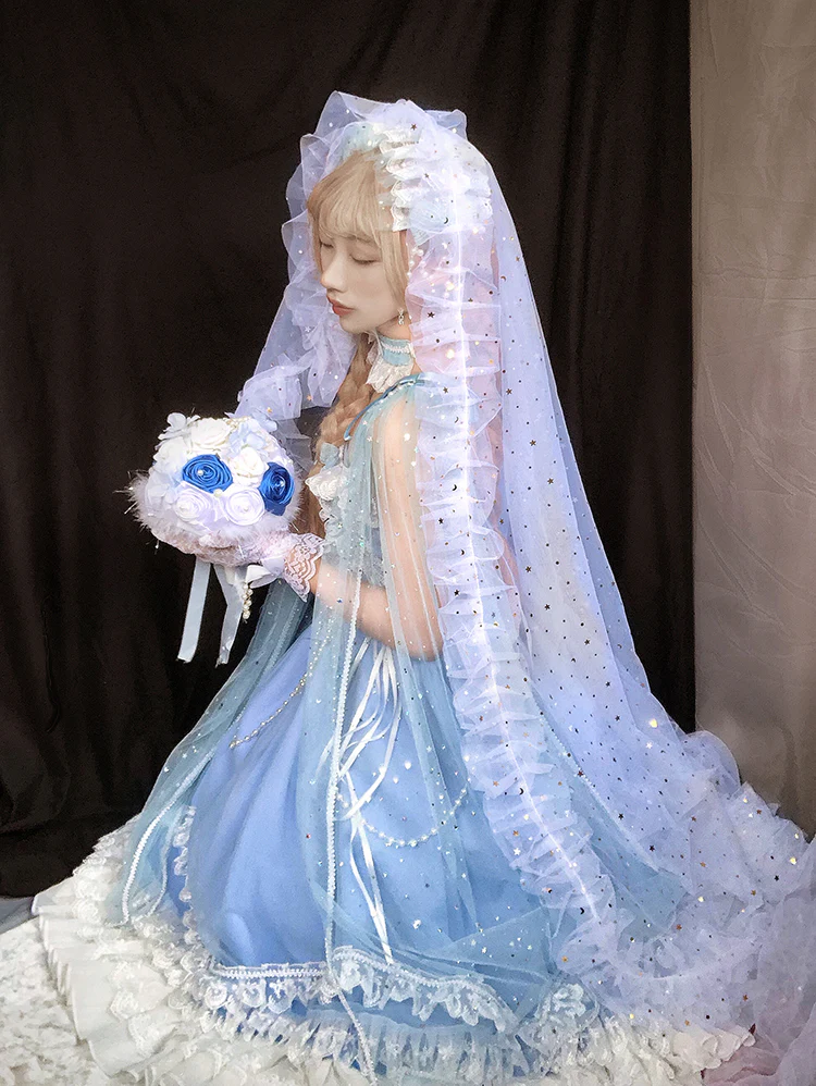 Fairy Tales - Fate Quartet Bridal Lolita Gothic JSK Dress - Image 21