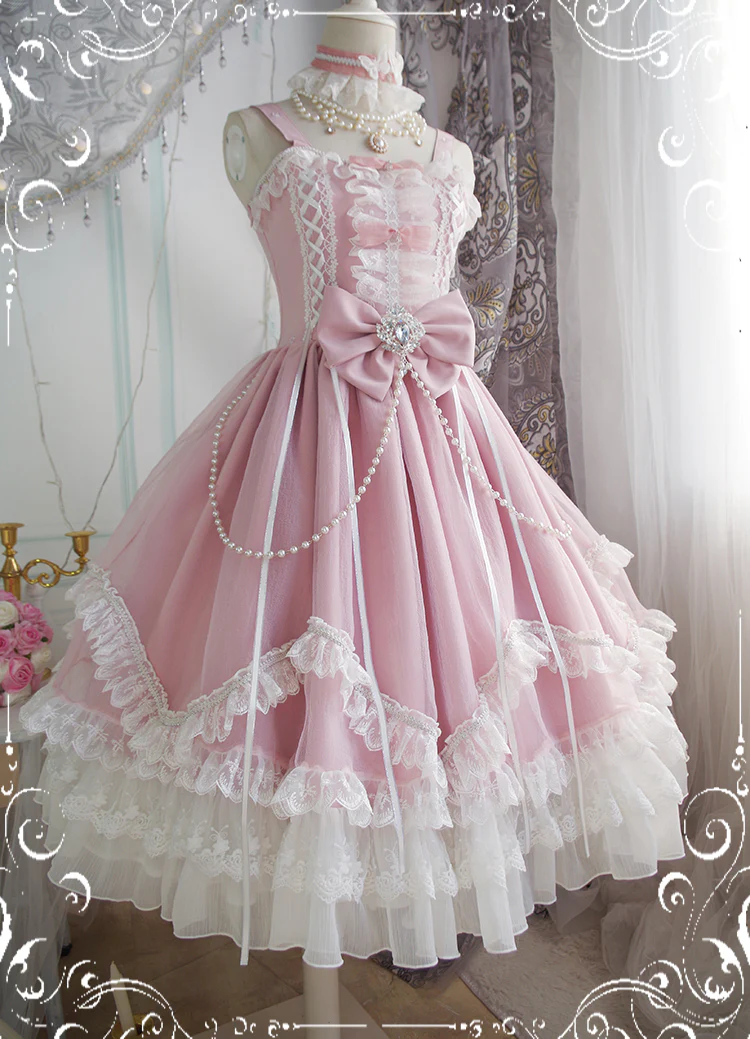 Fairy Tales - Fate Quartet Bridal Lolita Gothic JSK Dress - Image 28