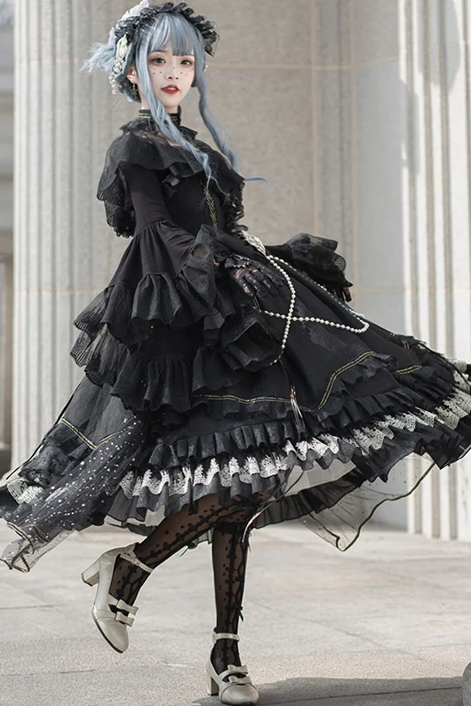 Fairy Tales - Fate Quartet Bridal Lolita Gothic JSK Dress - Image 4
