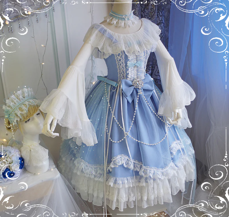 Fairy Tales - Fate Quartet Bridal Lolita Gothic JSK Dress - Image 53