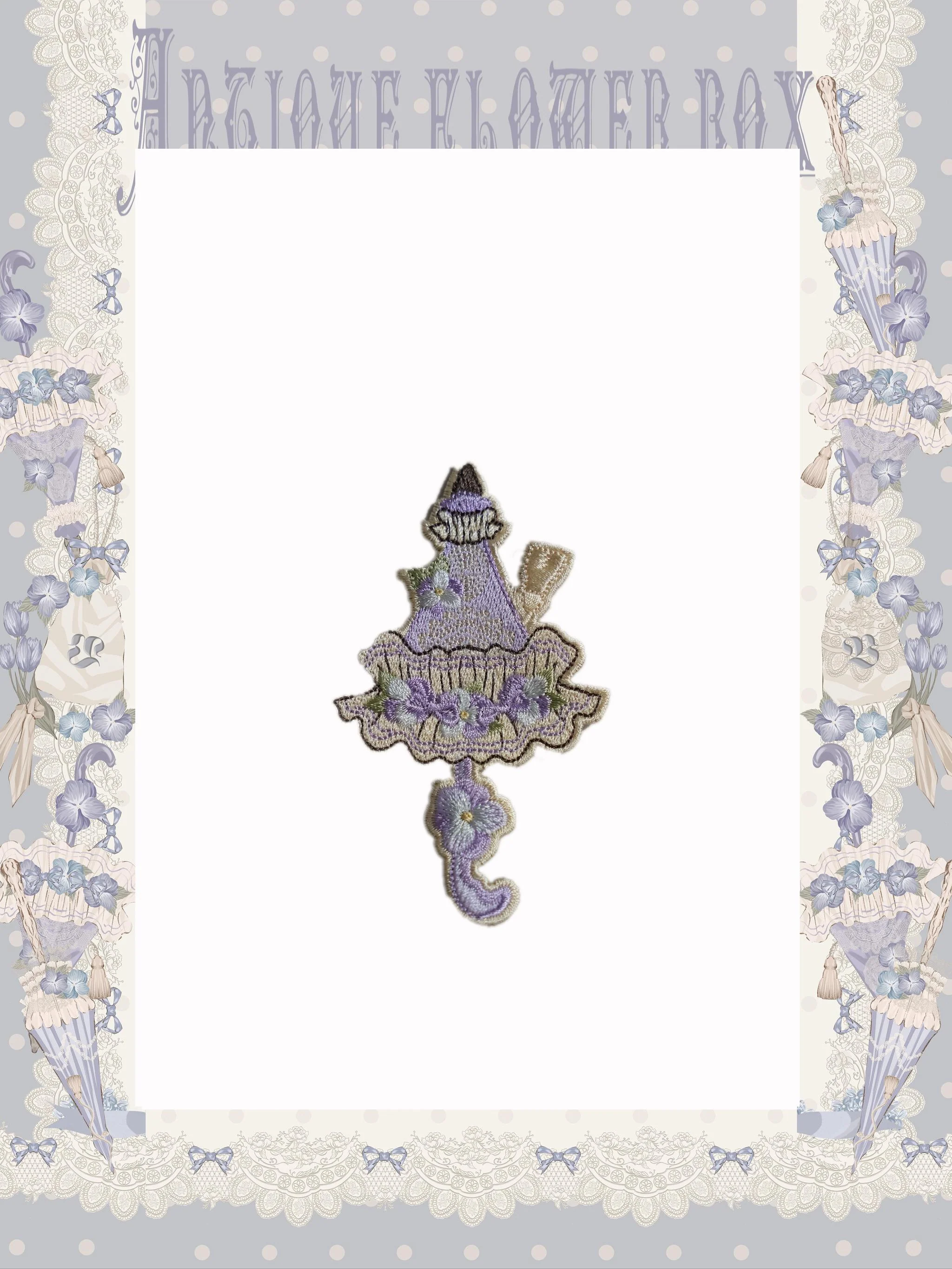 Purple Memoirs - Floral Themed Classic Lolita Accessory - Image 11