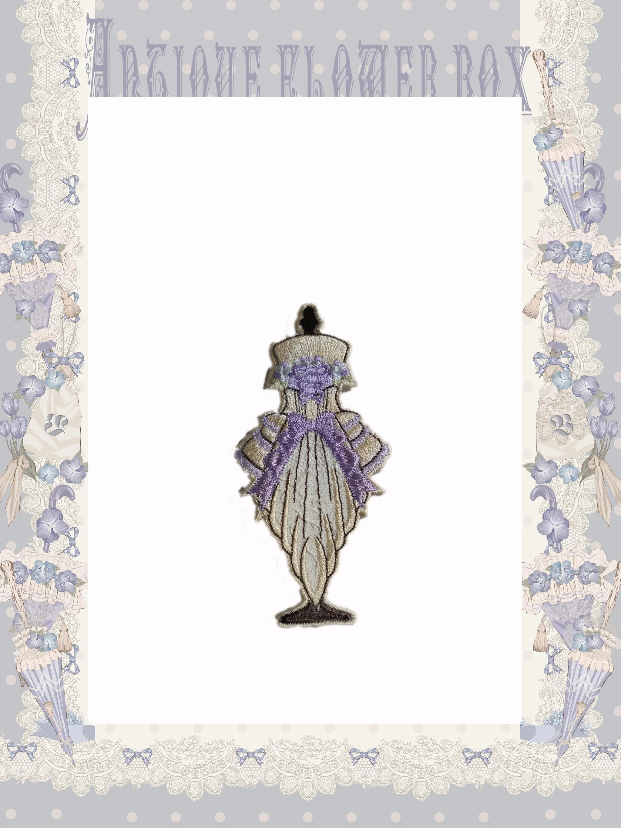 Purple Memoirs - Floral Themed Classic Lolita Accessory - Image 12