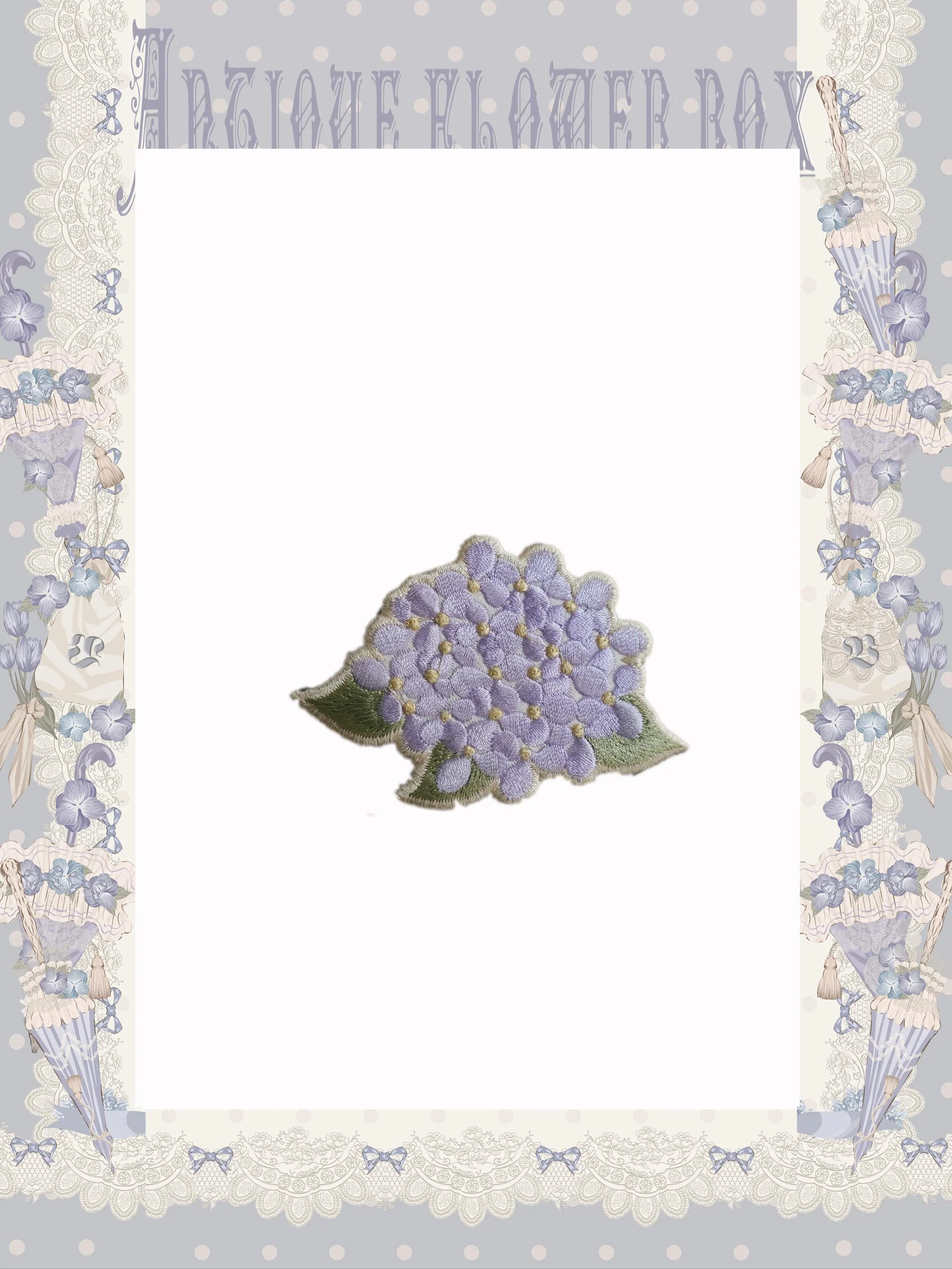 Purple Memoirs - Floral Themed Classic Lolita Accessory - Image 13