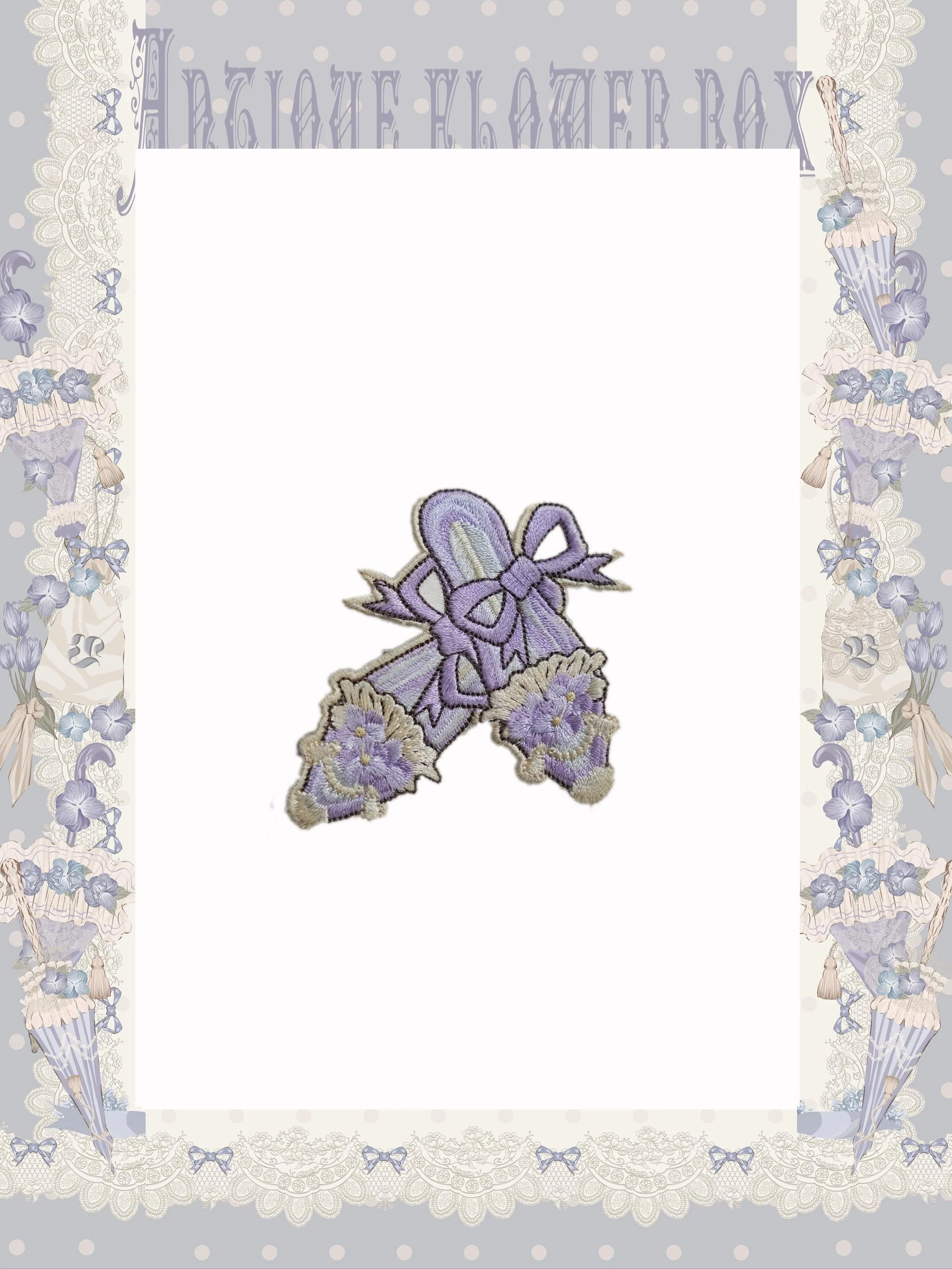 Purple Memoirs - Floral Themed Classic Lolita Accessory - Image 14