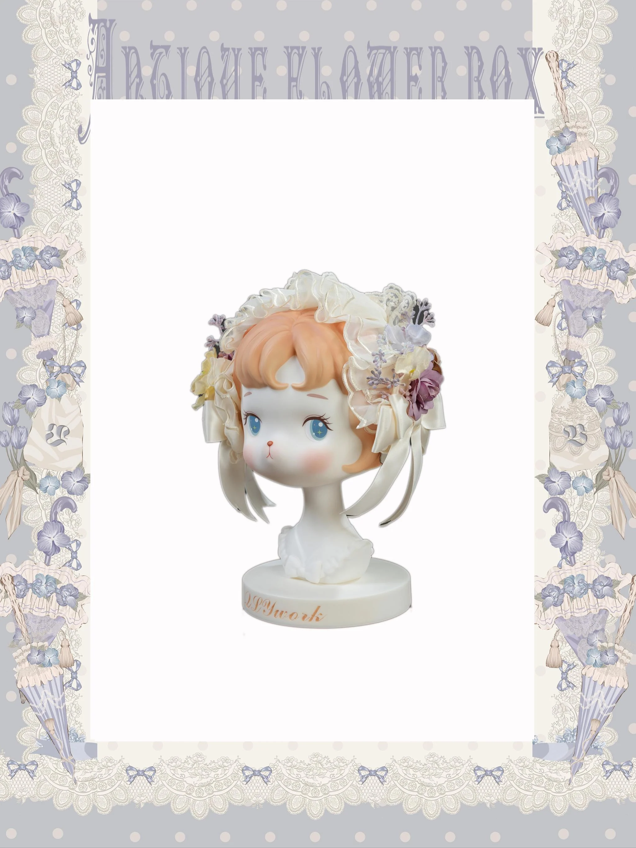 Purple Memoirs - Floral Themed Classic Lolita Accessory - Image 3