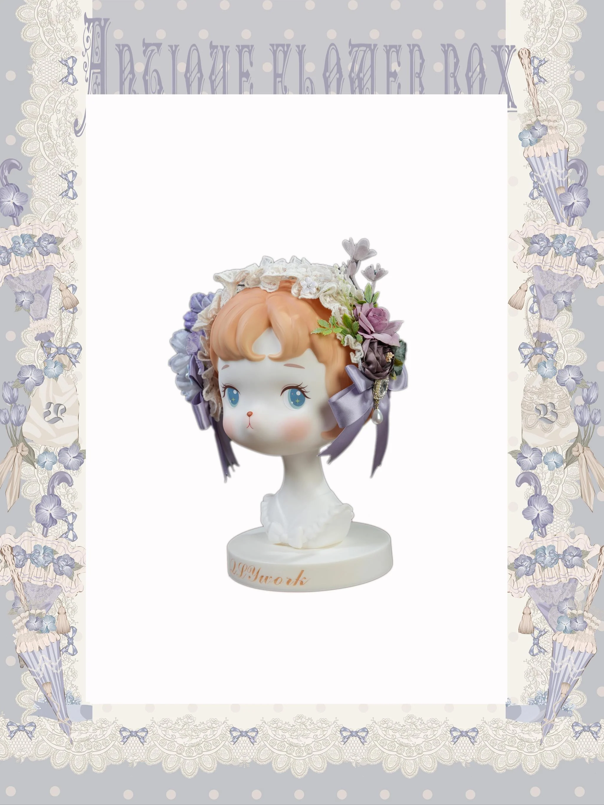 Purple Memoirs - Floral Themed Classic Lolita Accessory - Image 4