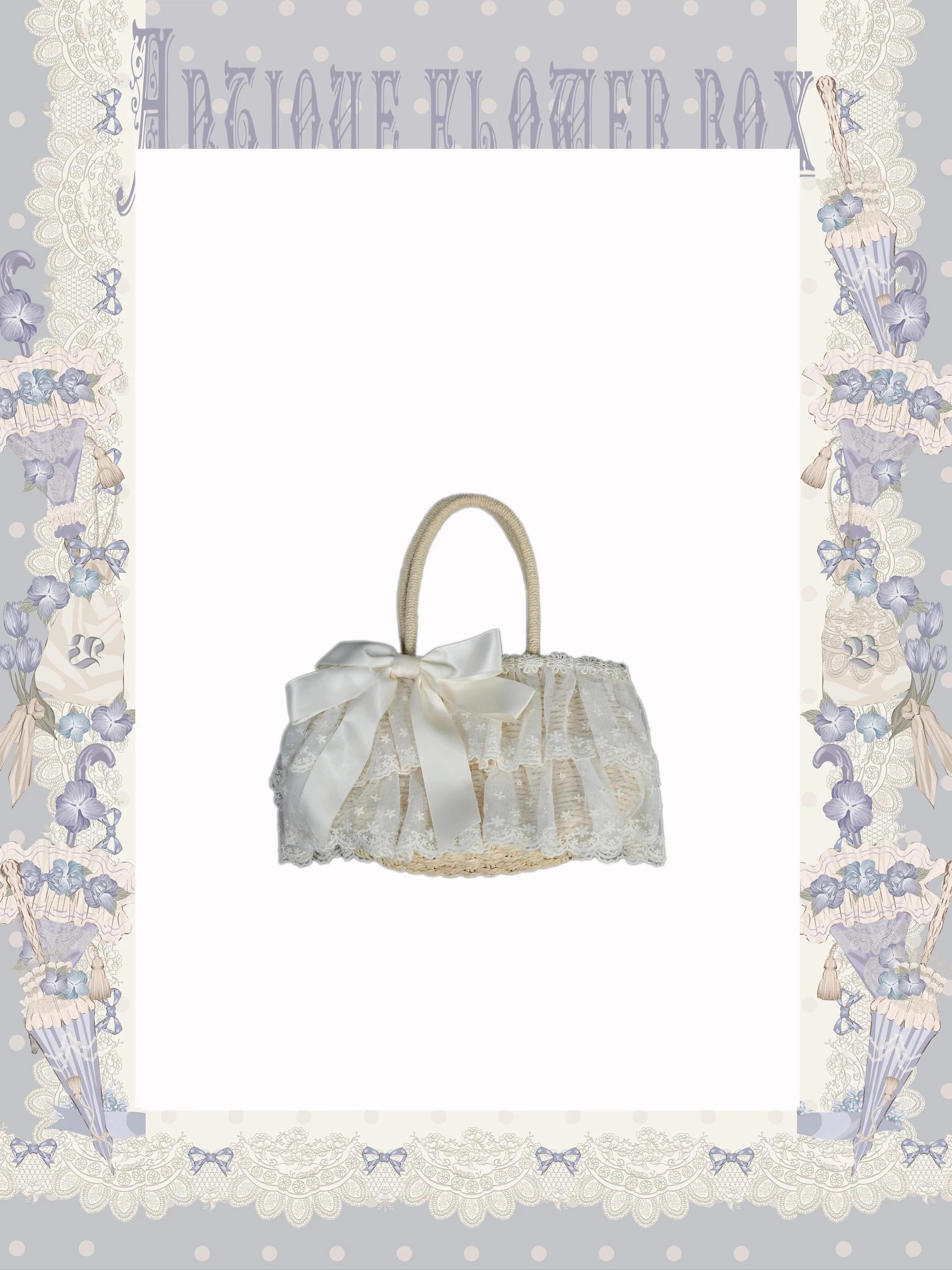 Purple Memoirs - Floral Themed Classic Lolita Accessory - Image 5