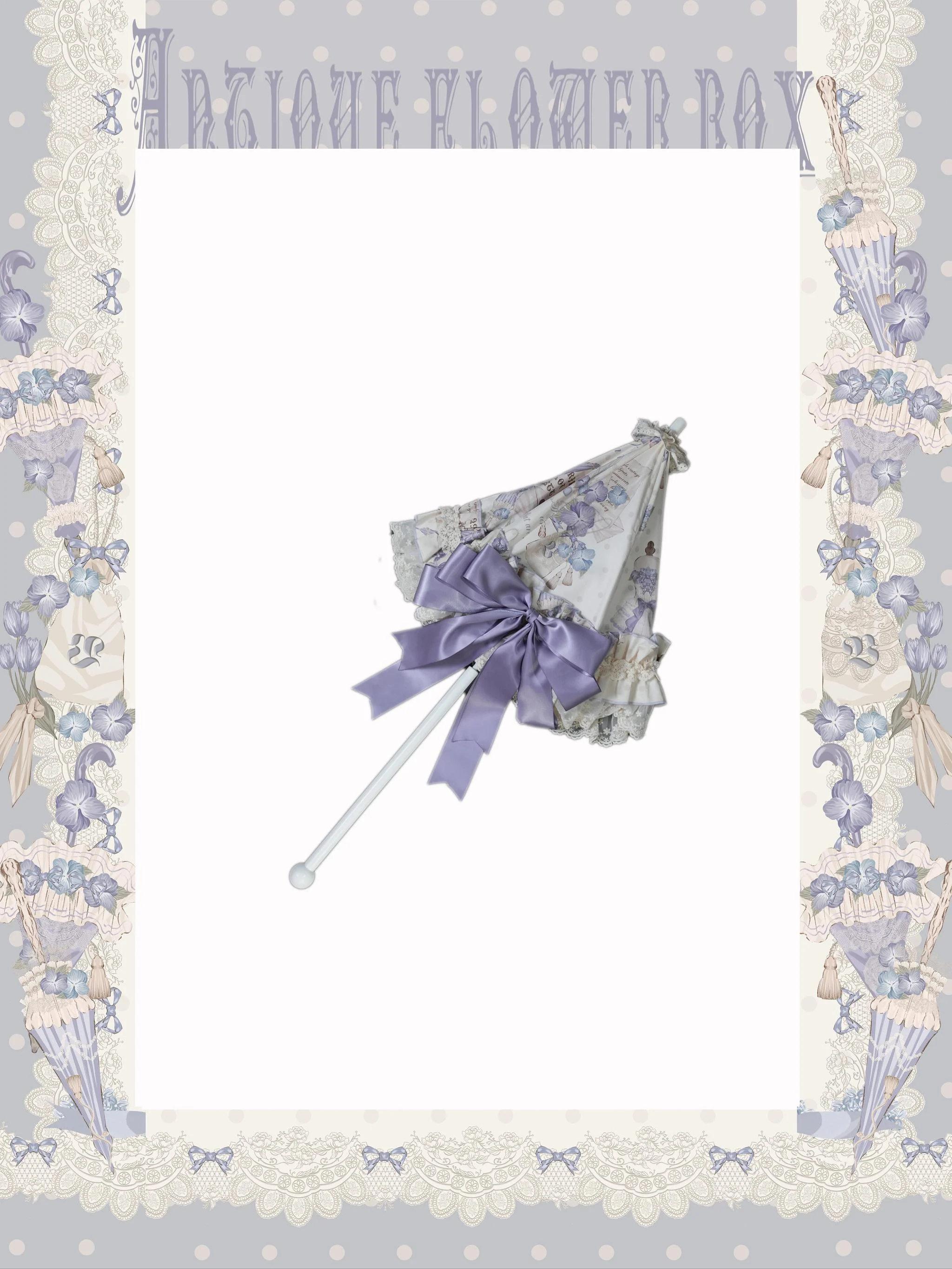 Purple Memoirs - Floral Themed Classic Lolita Accessory - Image 6