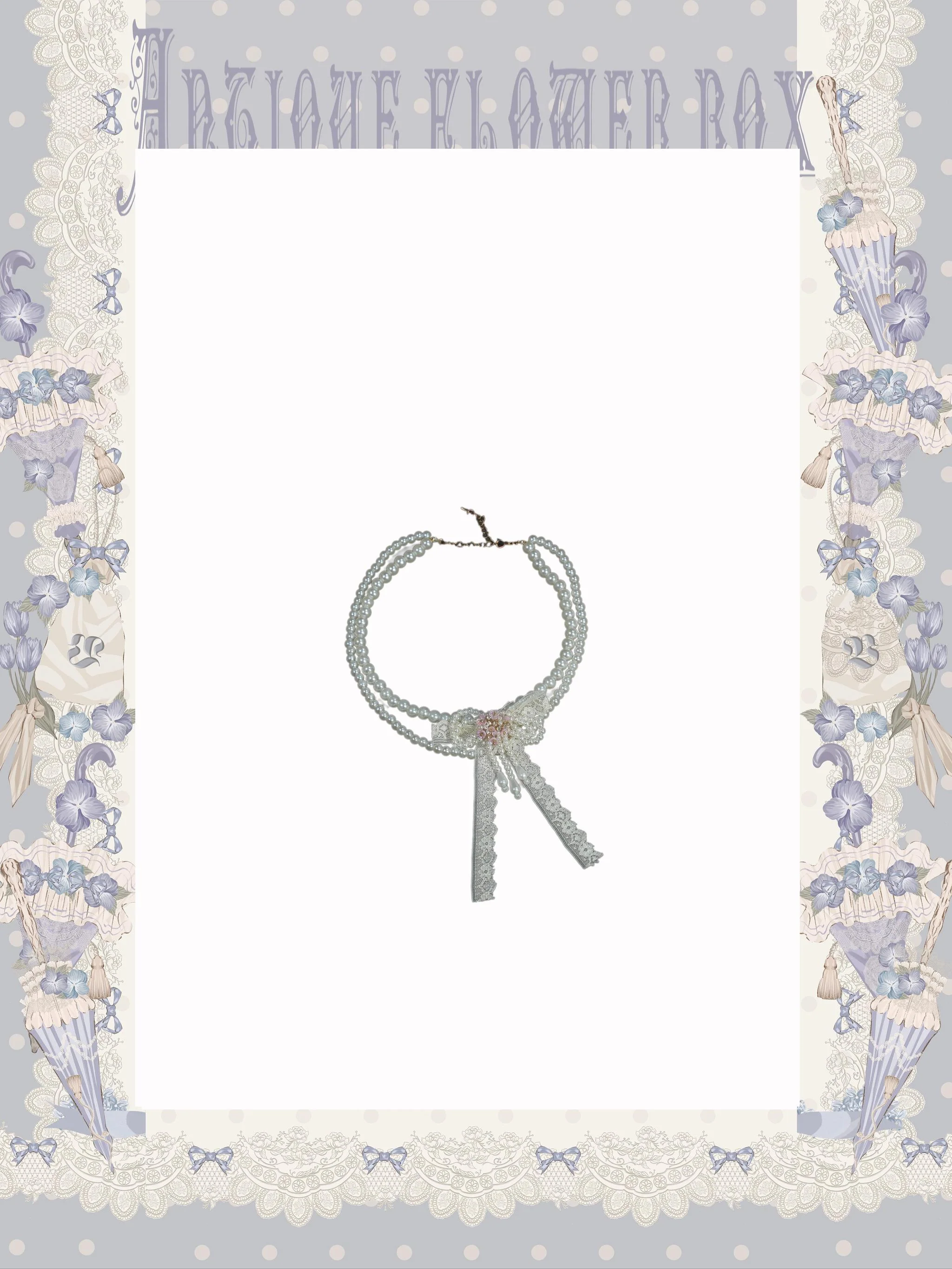 Purple Memoirs - Floral Themed Classic Lolita Accessory - Image 7