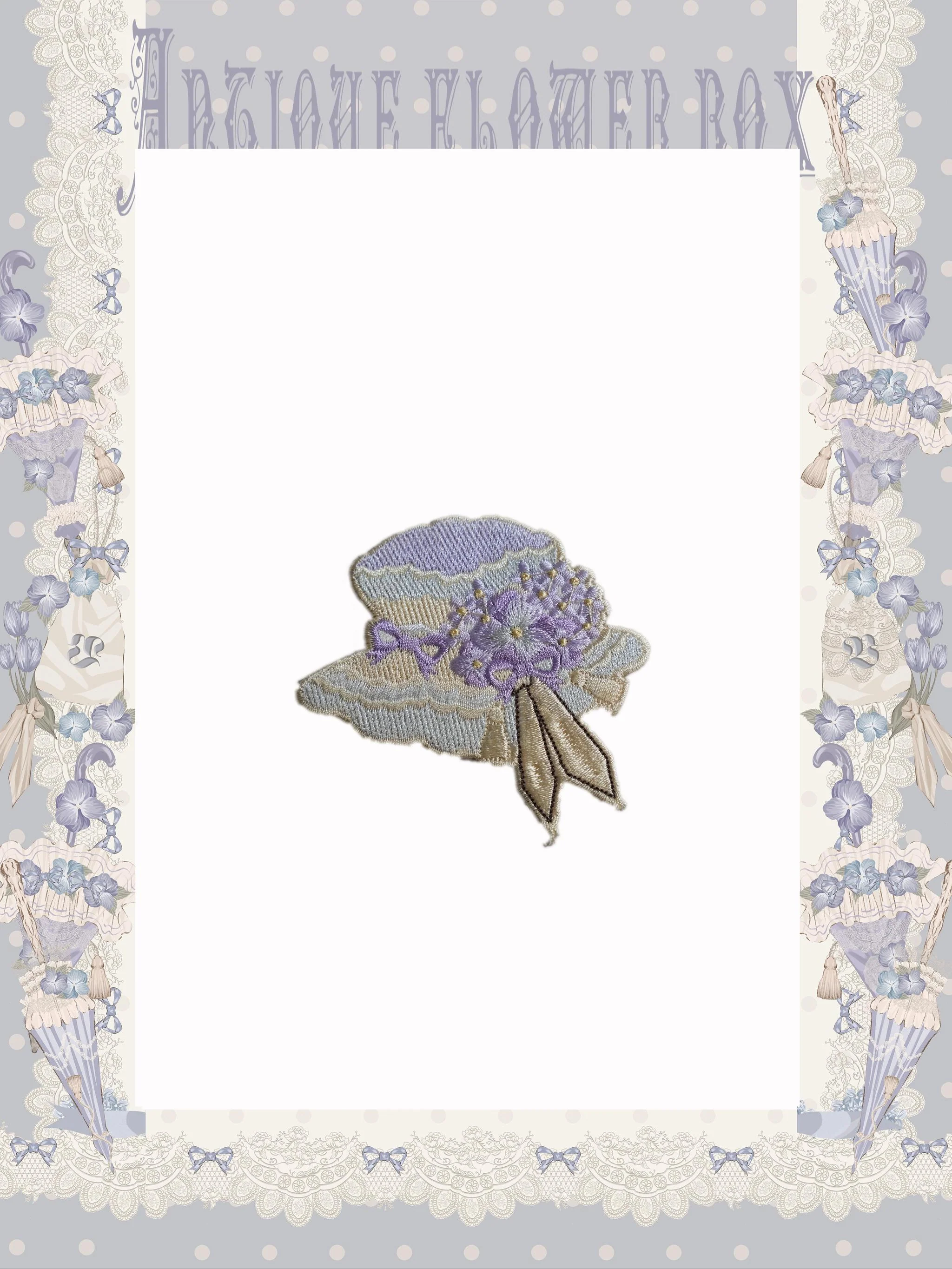 Purple Memoirs - Floral Themed Classic Lolita Accessory - Image 9