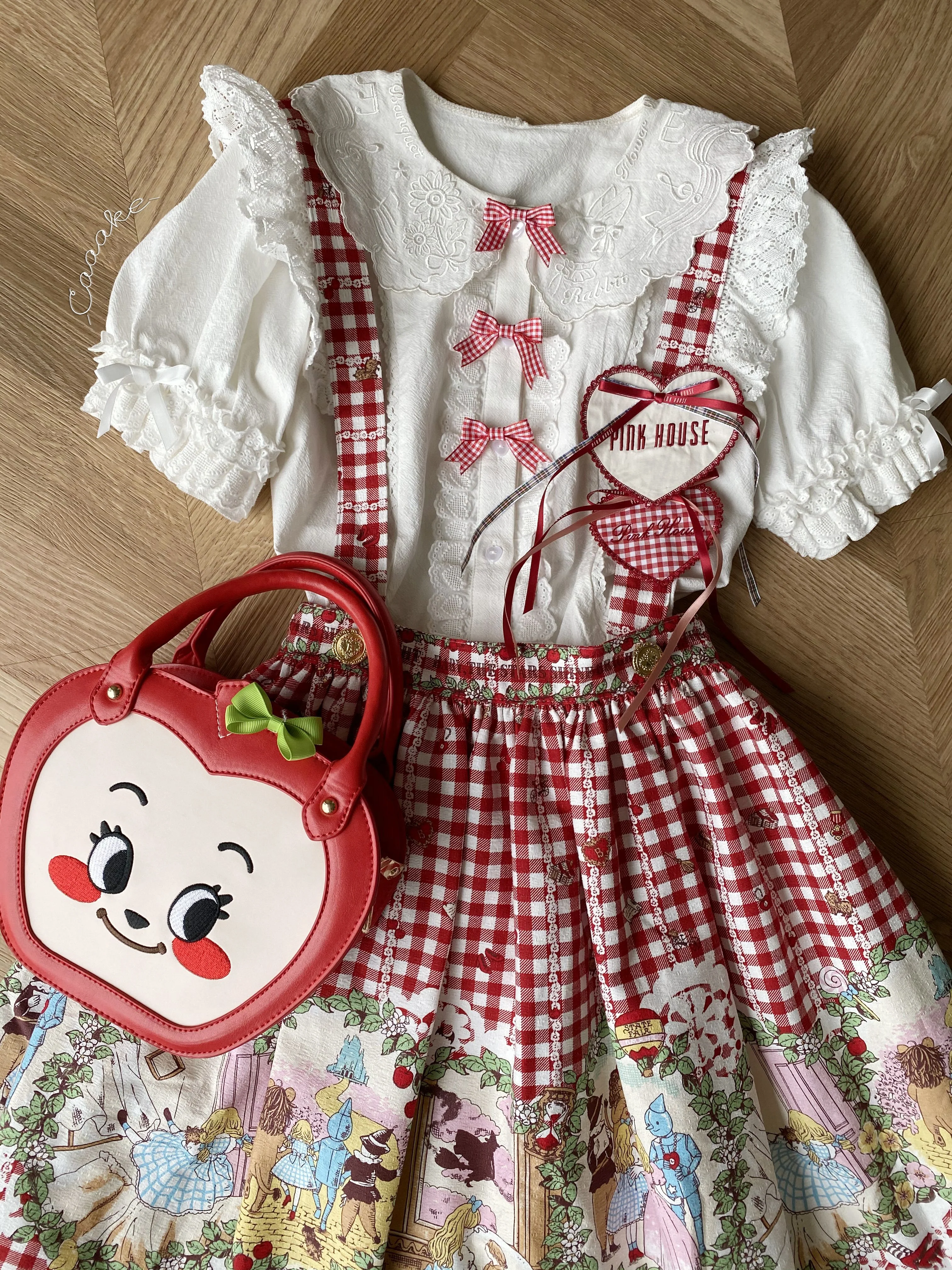 Flower Banquet - Kawaii Lolita Cotton Bunny Embroidery Blouse - Image 24