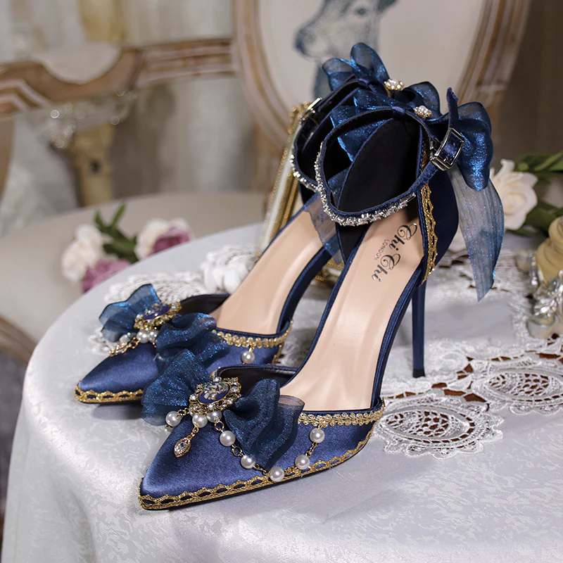 One Night - Flower Wedding Pointed Toe High Heels