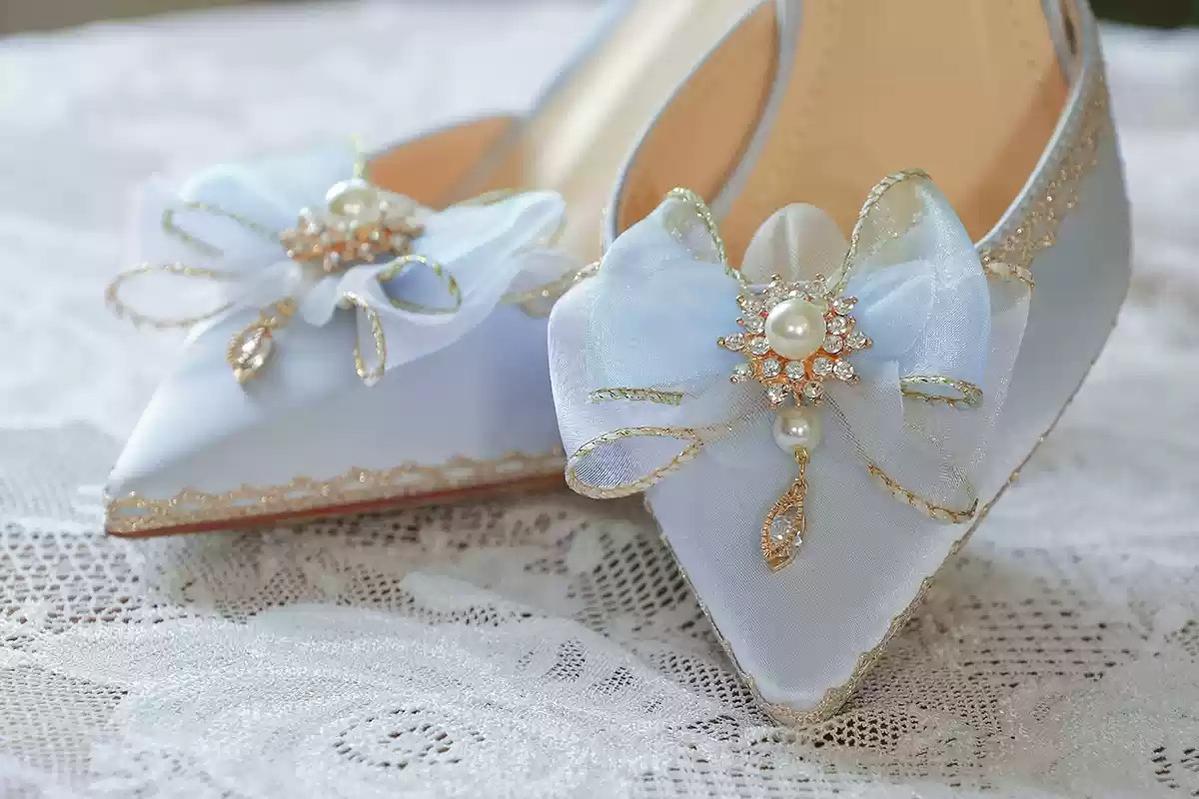 One Night - Flower Wedding Pointed Toe High Heels - Image 20