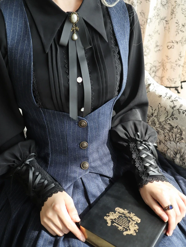 Griffin's Appointment - Vintage Lolita Vest Swallow Tail Vest - Image 6