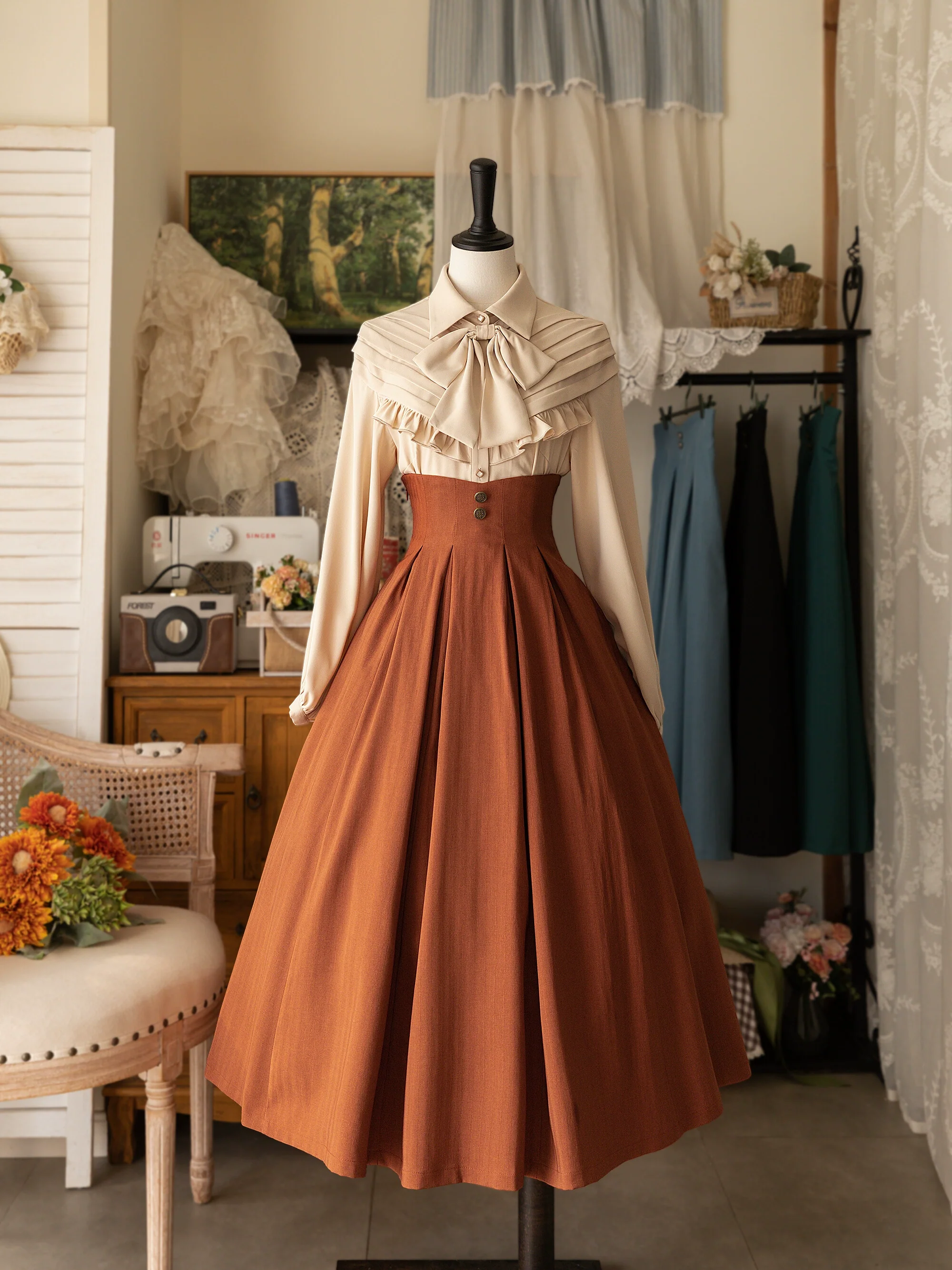 Forest basket - Classic Elegant Lolita SK Spring Autumn Versatile Skirt - Image 2