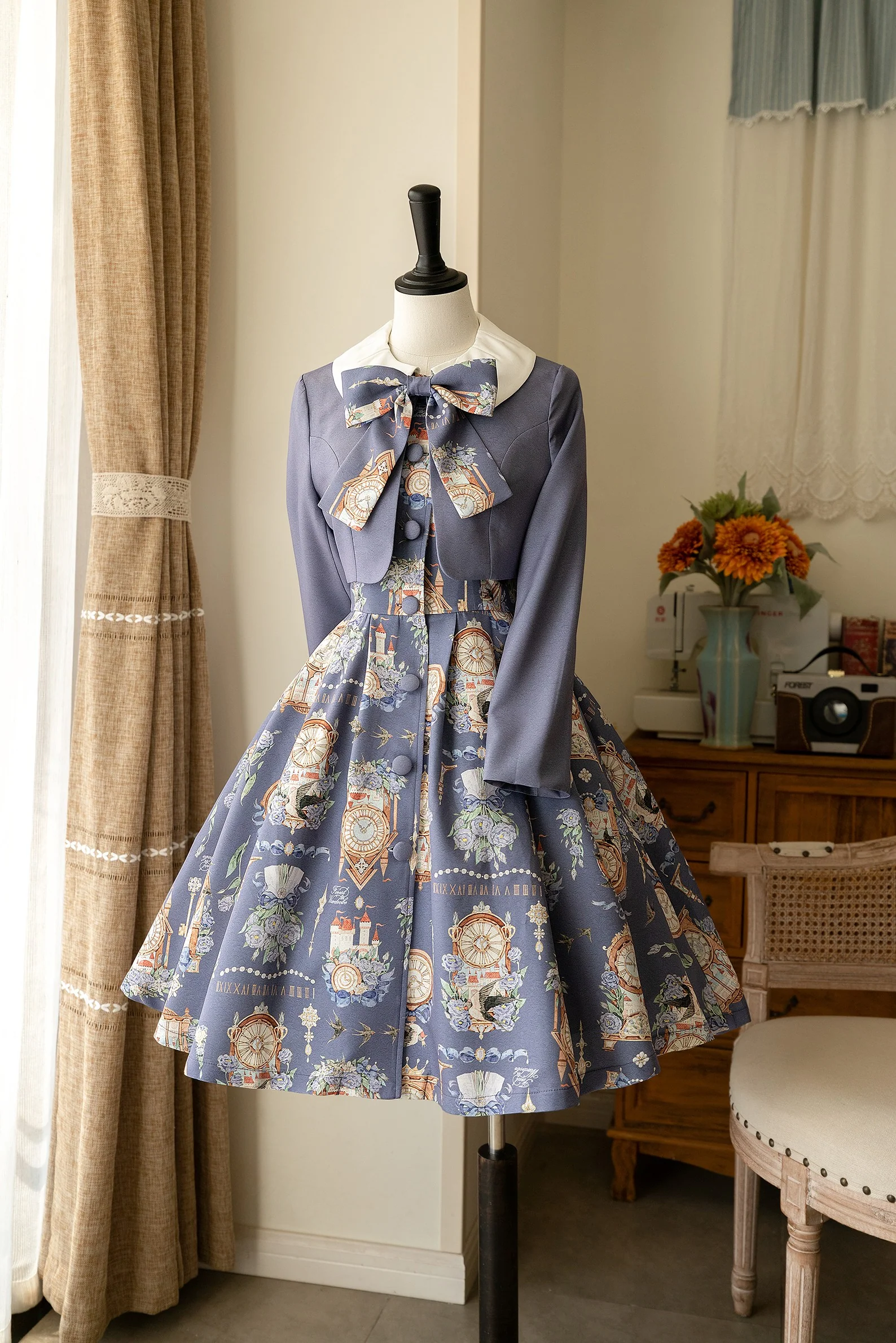 Classical Lolita Dress and Coat Suit - Image 27