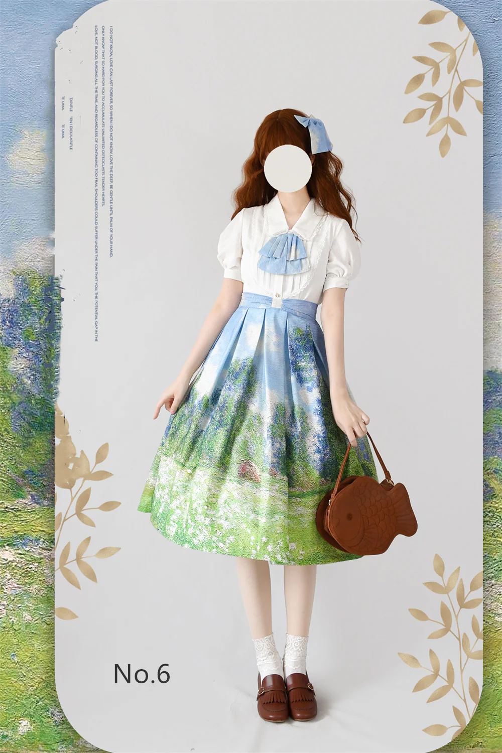 Daily Lolita SK, Retro Classic Monet Oil Painting - Image 10