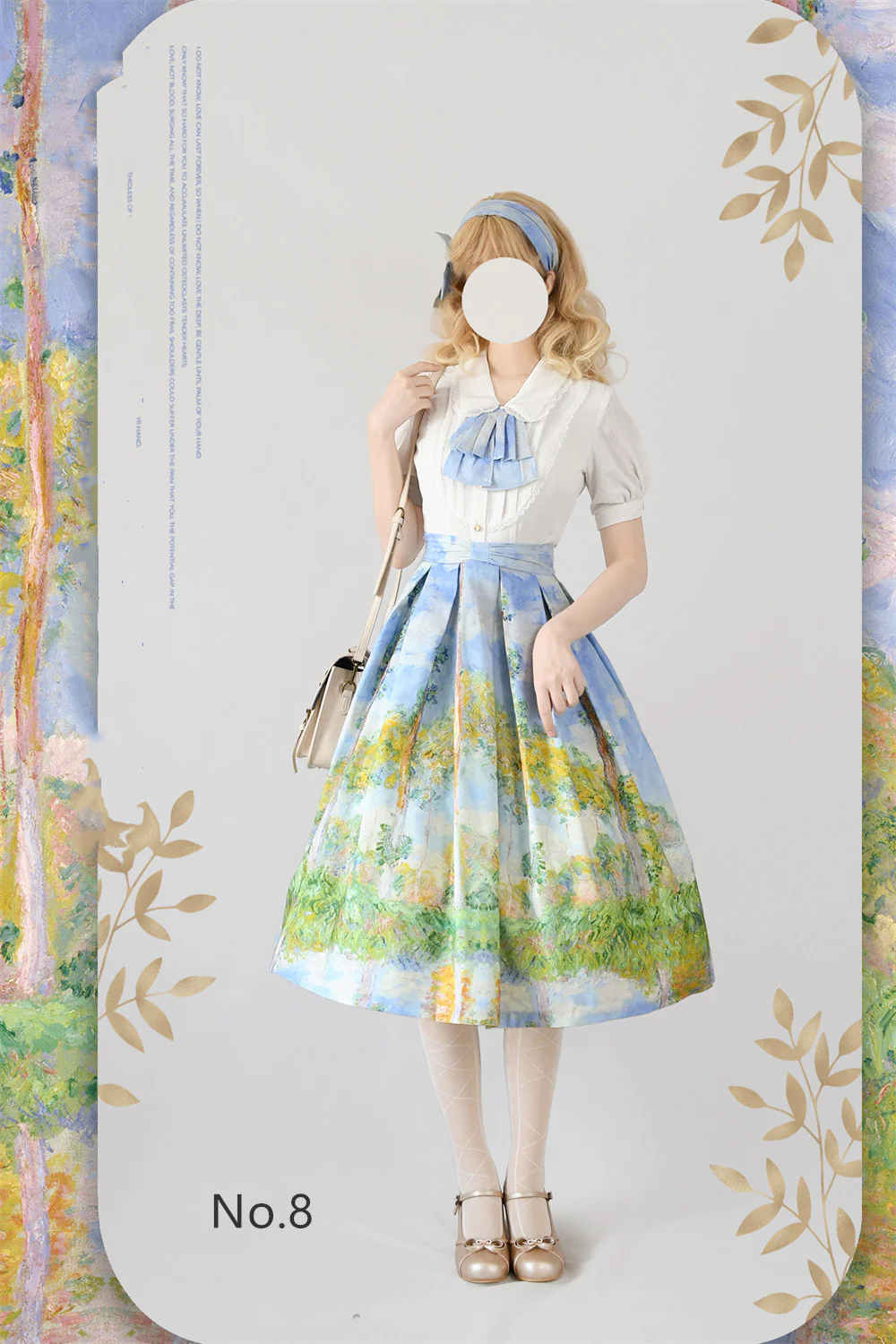 Daily Lolita SK, Retro Classic Monet Oil Painting - Image 11